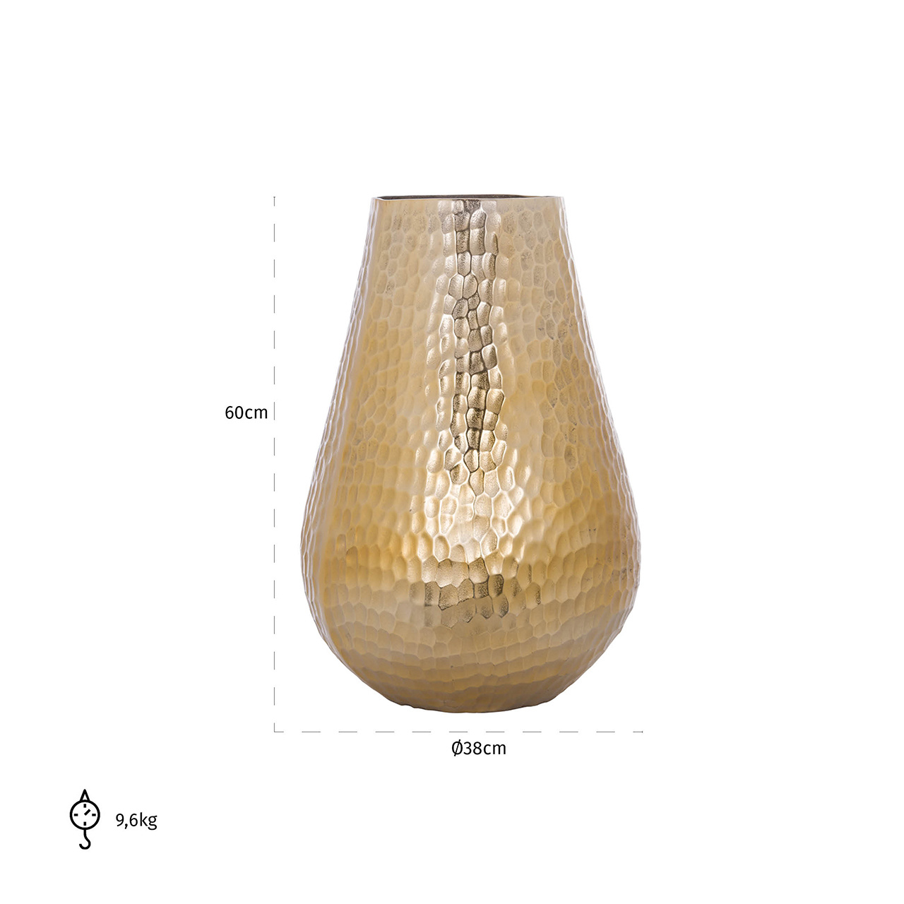 Vaas Hailey groot (Gold)