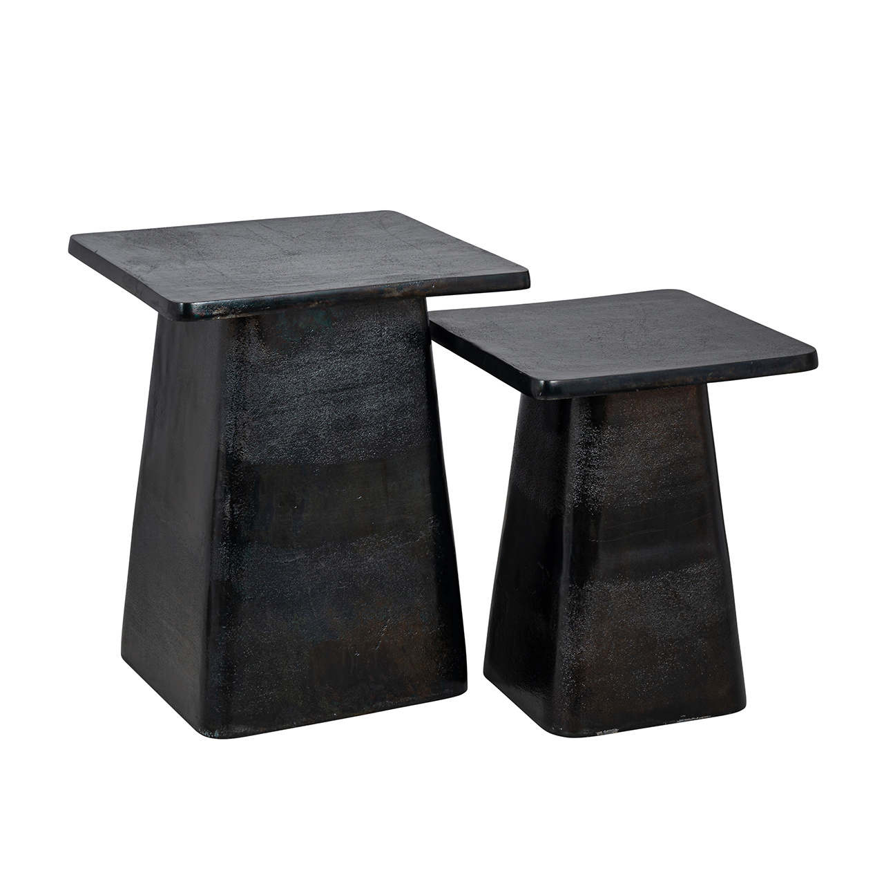 bijzettafel Barret set van 2 (Black)