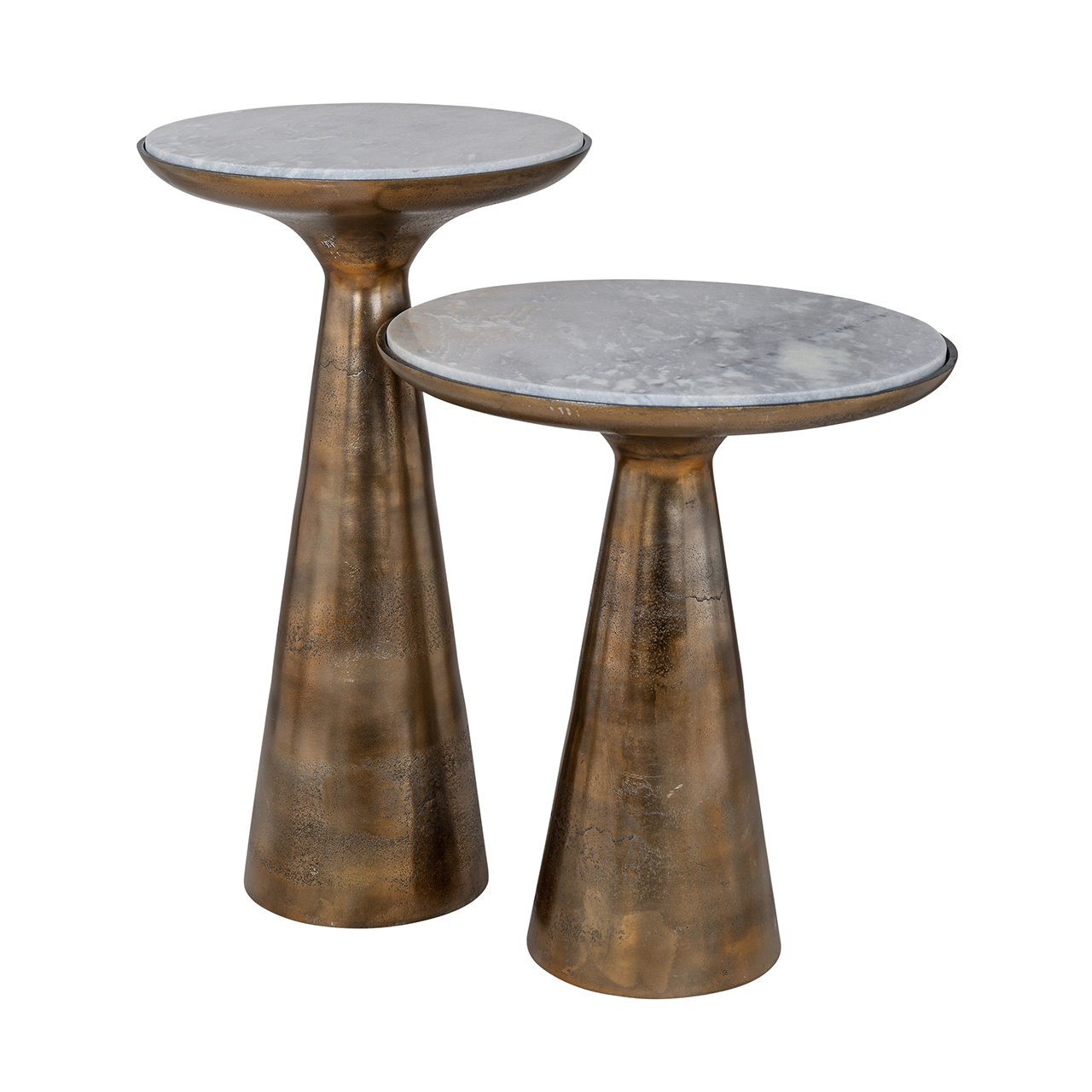 Bijzettafel Ethan 46Ø brushed goud (Gold)