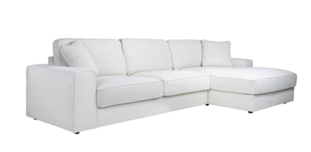Bank Santos lounge compleet. white bouclé