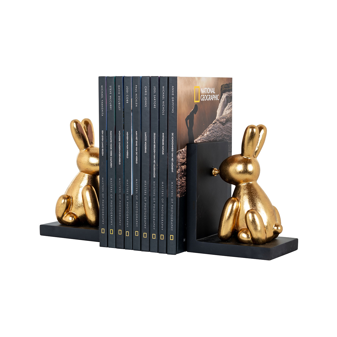 Boeken standaard Cony (Black/gold)