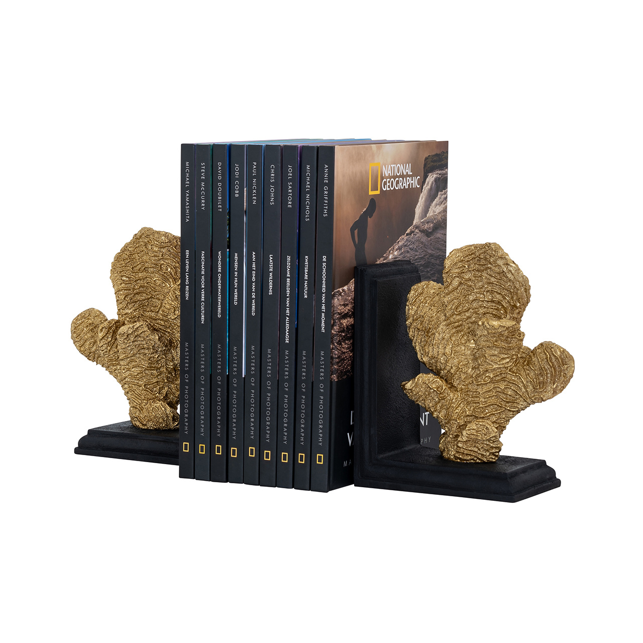 Boeken standaard Donei (Black/gold)