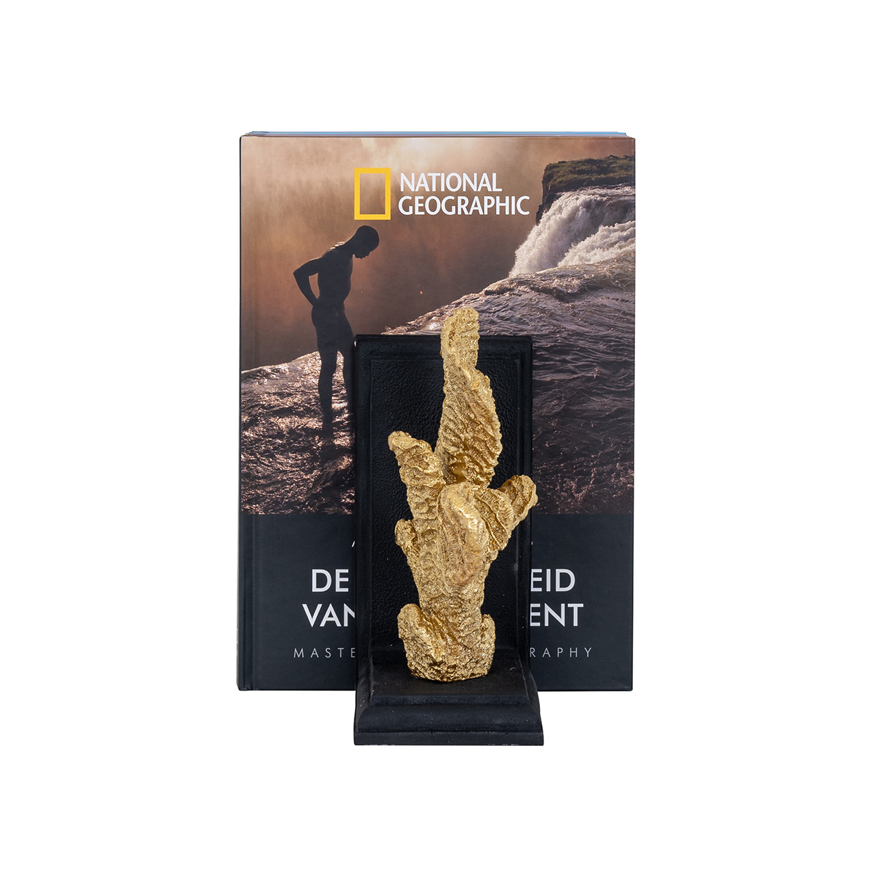 Boeken standaard Donei (Black/gold)