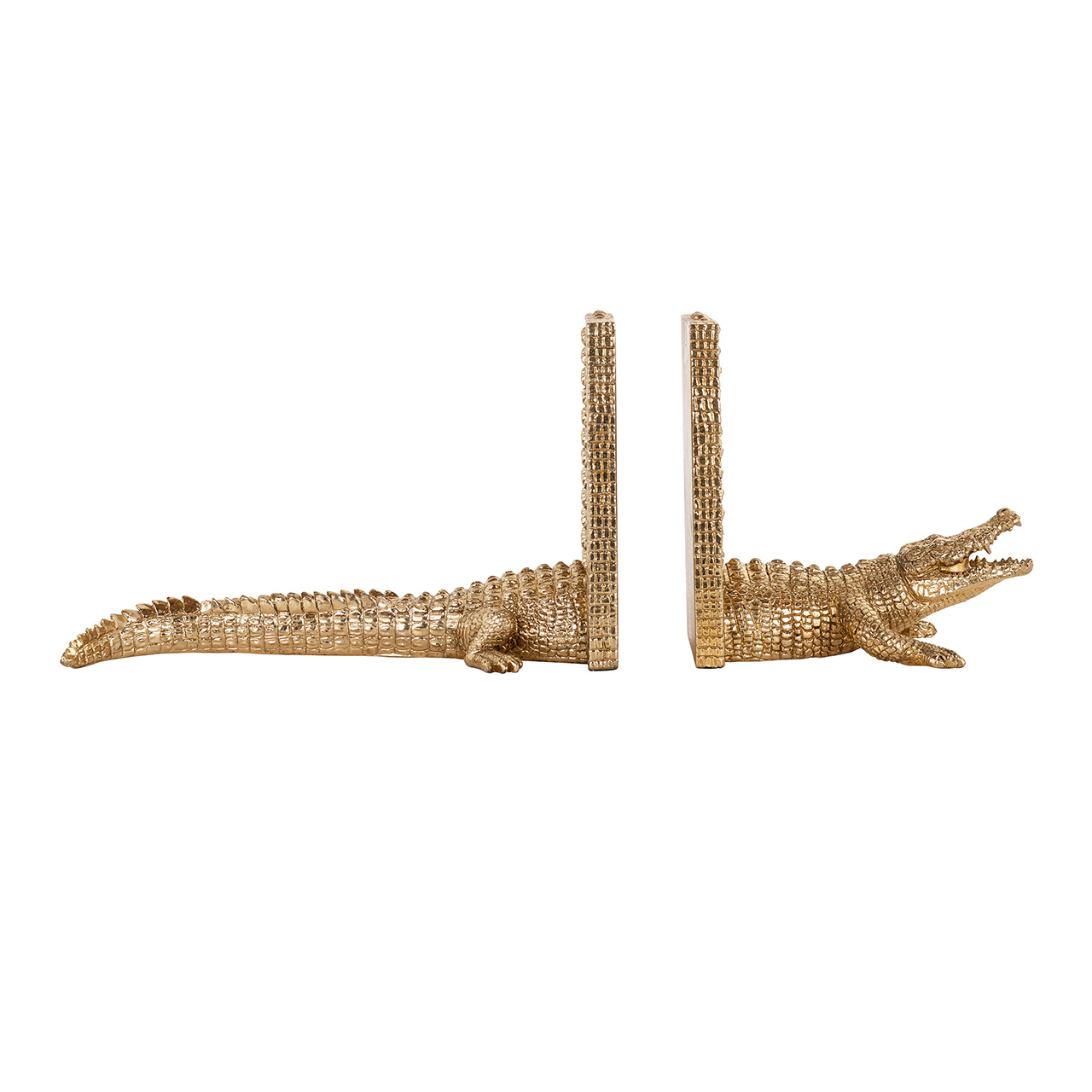 Boekenstandaard Krokodil (Gold)