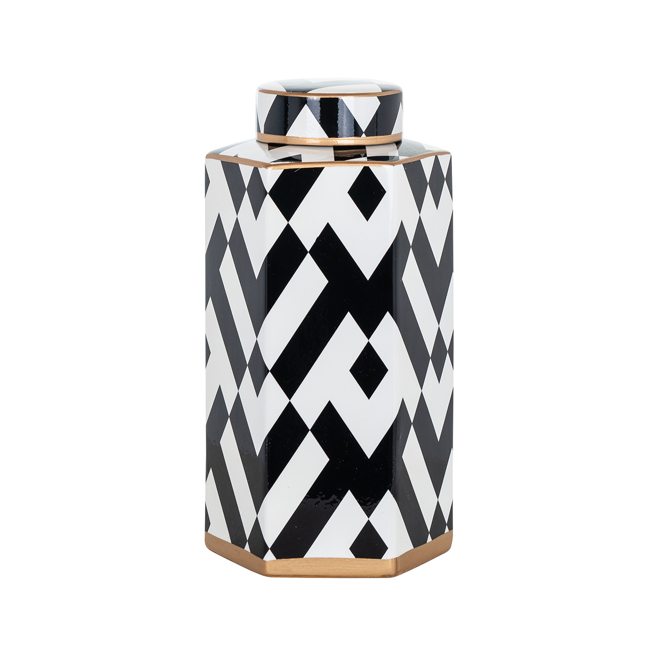 Pot Latrell groot (Black/white)