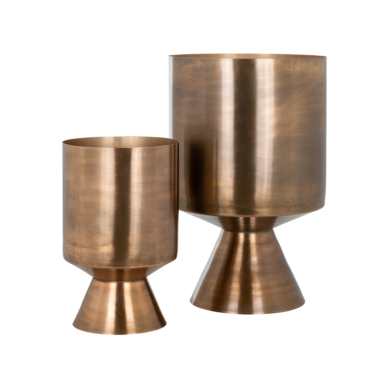 Vaas Ceciel set van 2 (Brushed Gold)