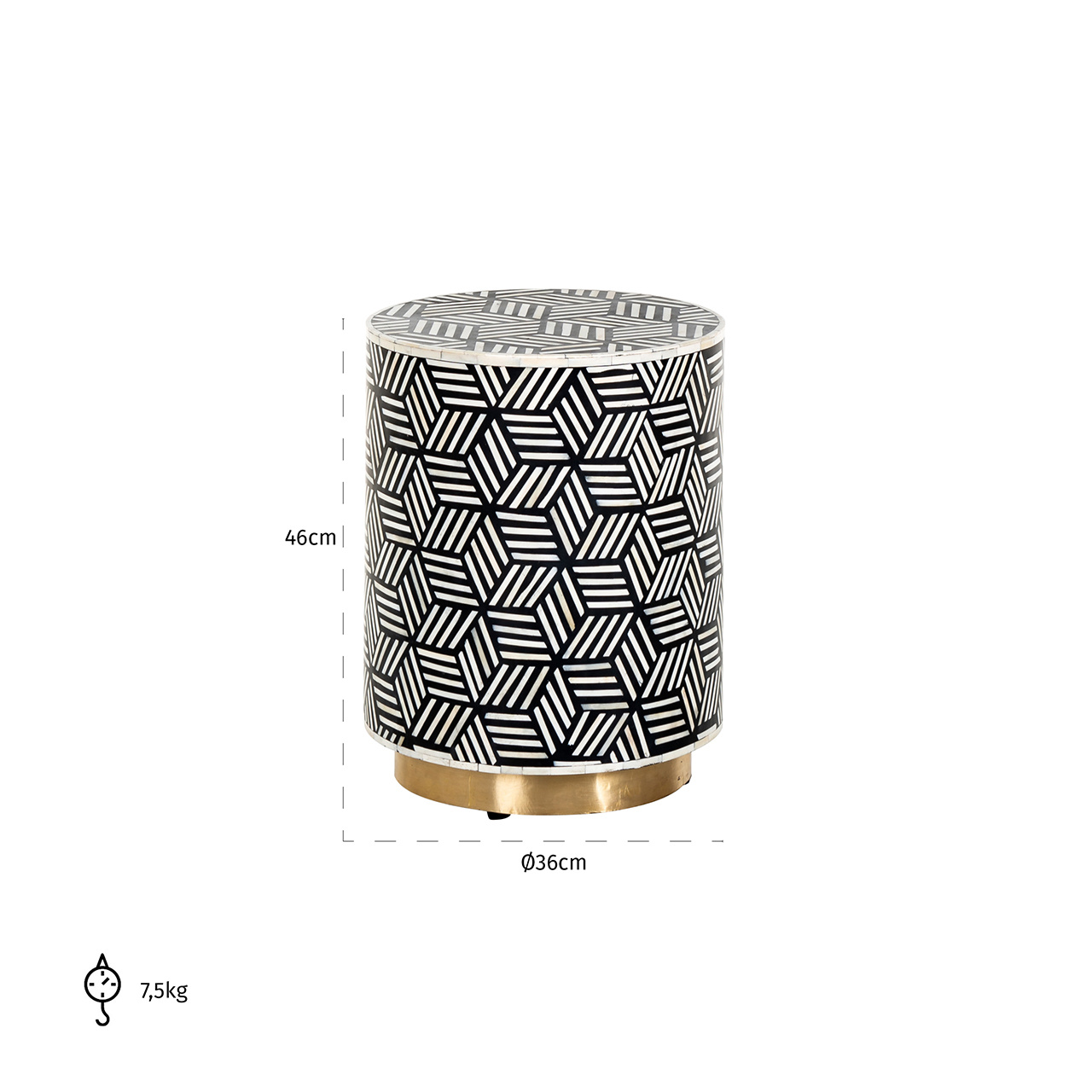 Bijzettafel Bliss 36Ø ()