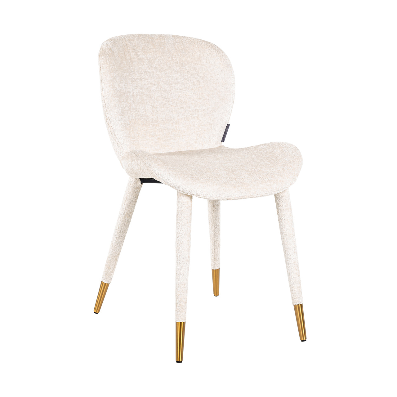 Stoel Sara white chenille fire retardant (FR-Bergen 900 white chenille)