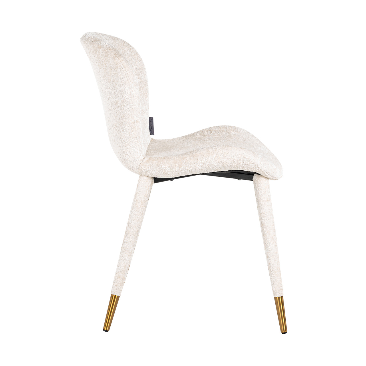 Stoel Sara white chenille fire retardant (FR-Bergen 900 white chenille)
