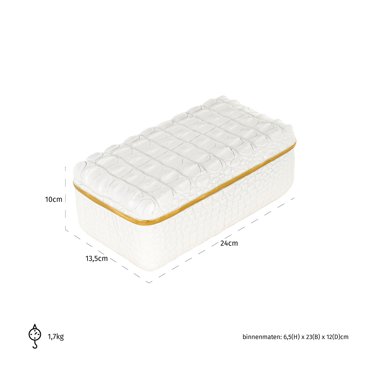 Juwelen box Cobe wit klein (White)