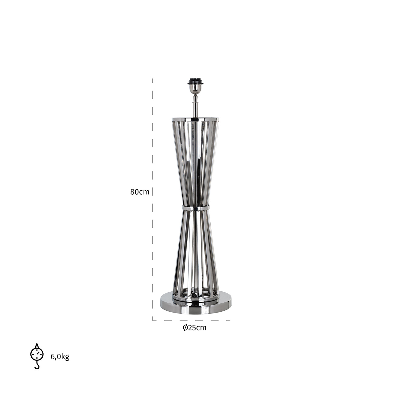 Tafellamp Jaina Zilver (Silver)