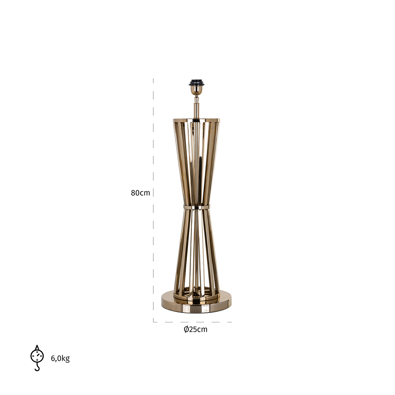 Tafellamp Jaina Goud (Gold)