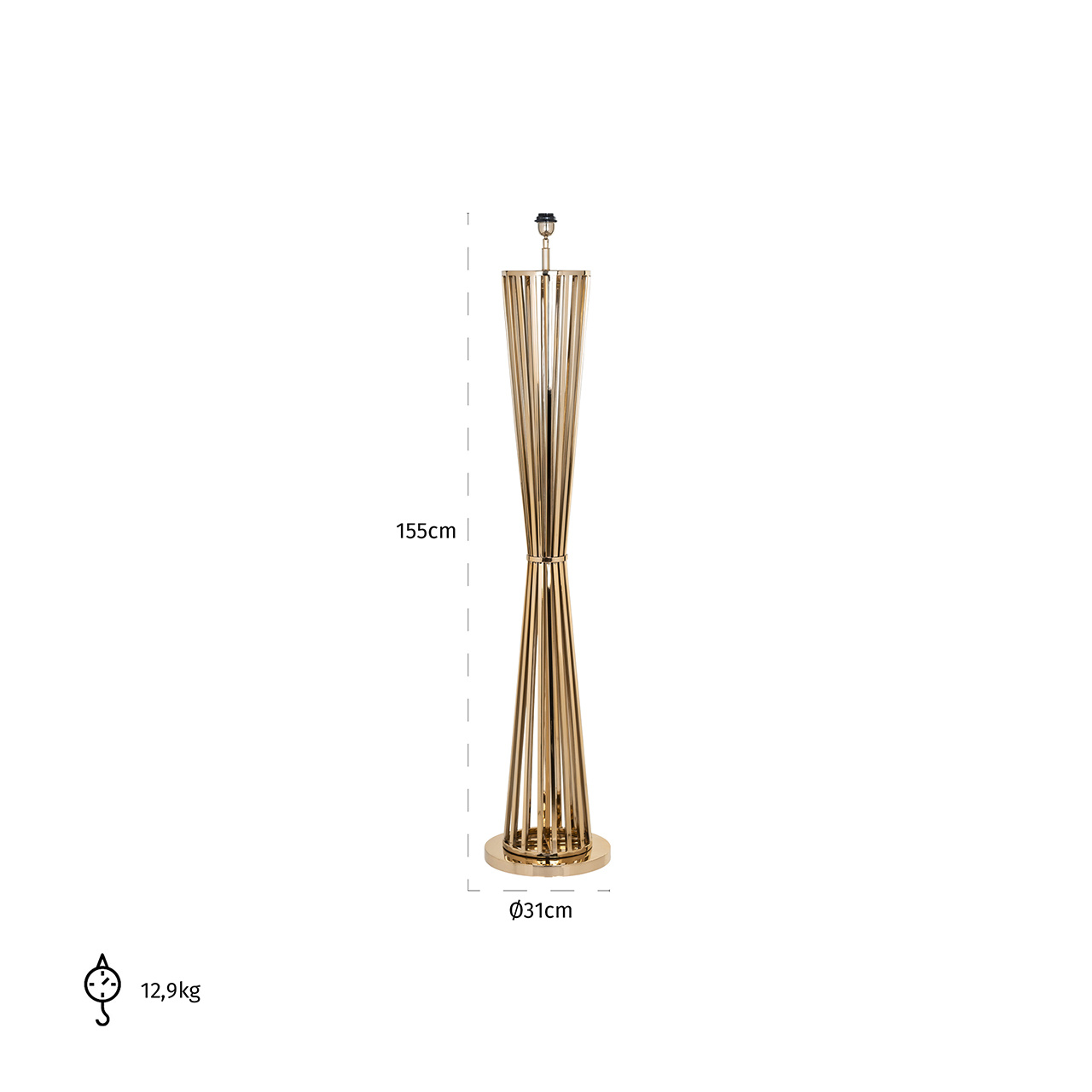 Vloerlamp Jaira (Gold)
