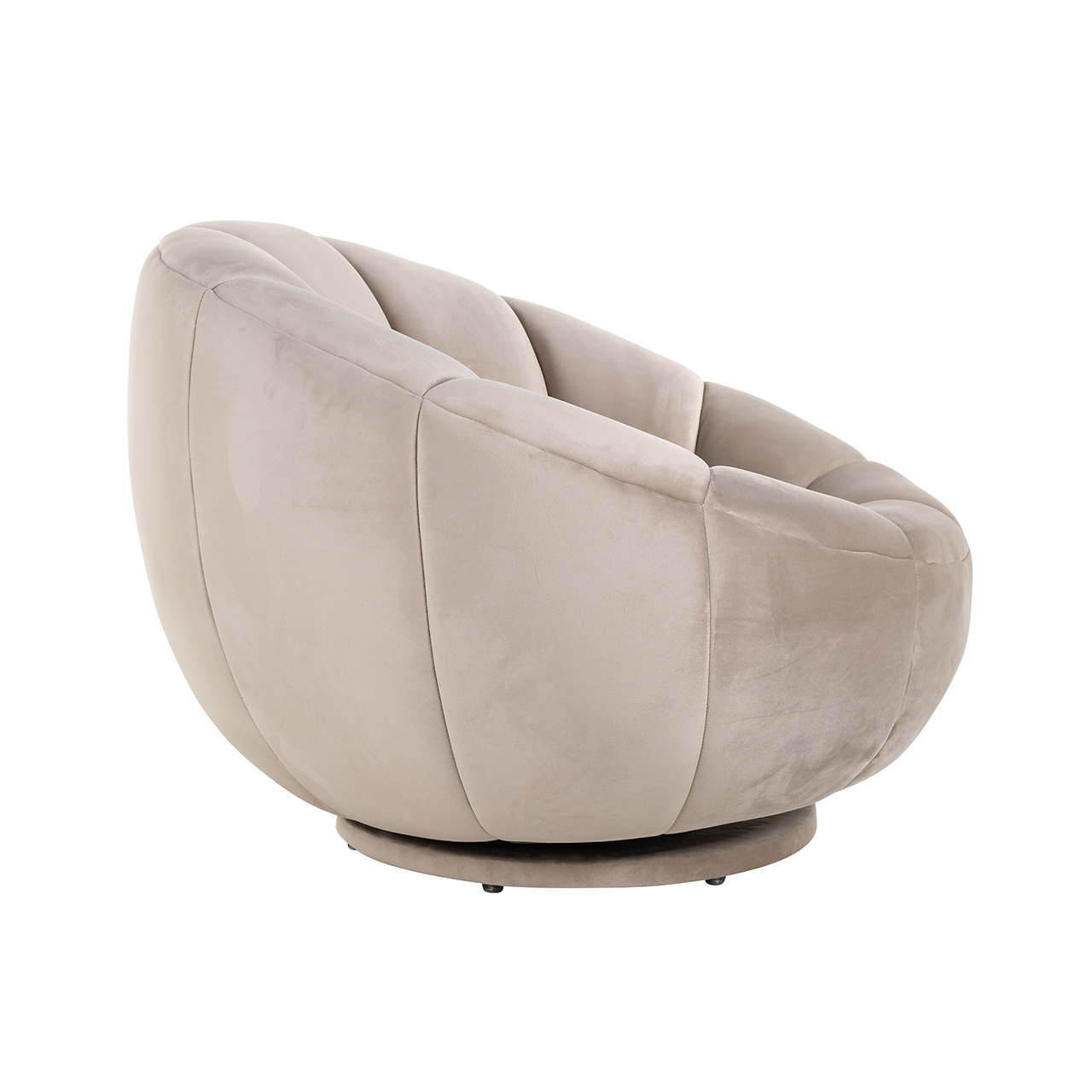 Draai fauteuil Kendall khaki velvet (Quartz Khaki 903)
