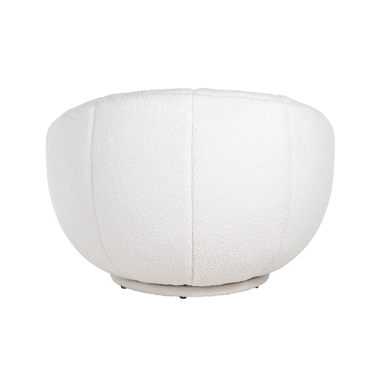 Draai fauteuil Kendall white furry ()
