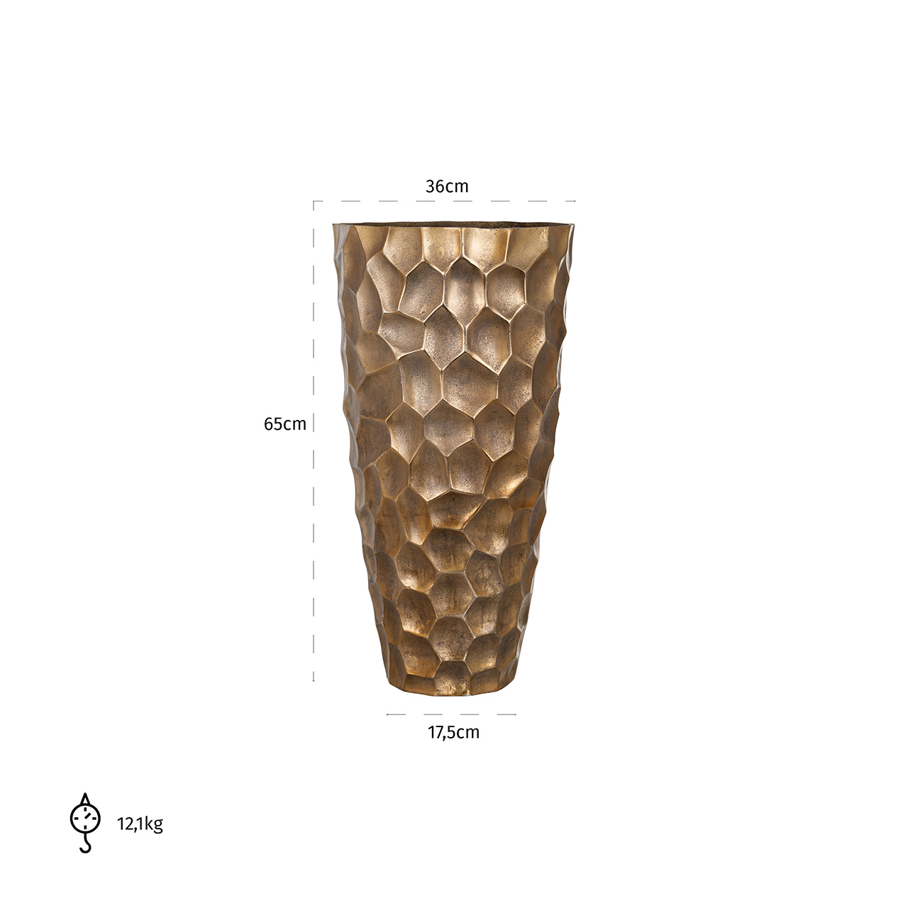 Vase Xavi (Gold)
