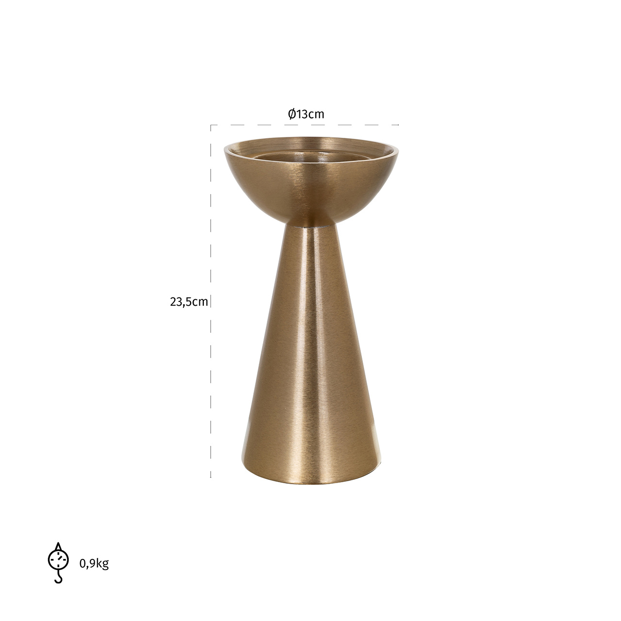 Kandelaar Amaya klein (Gold)