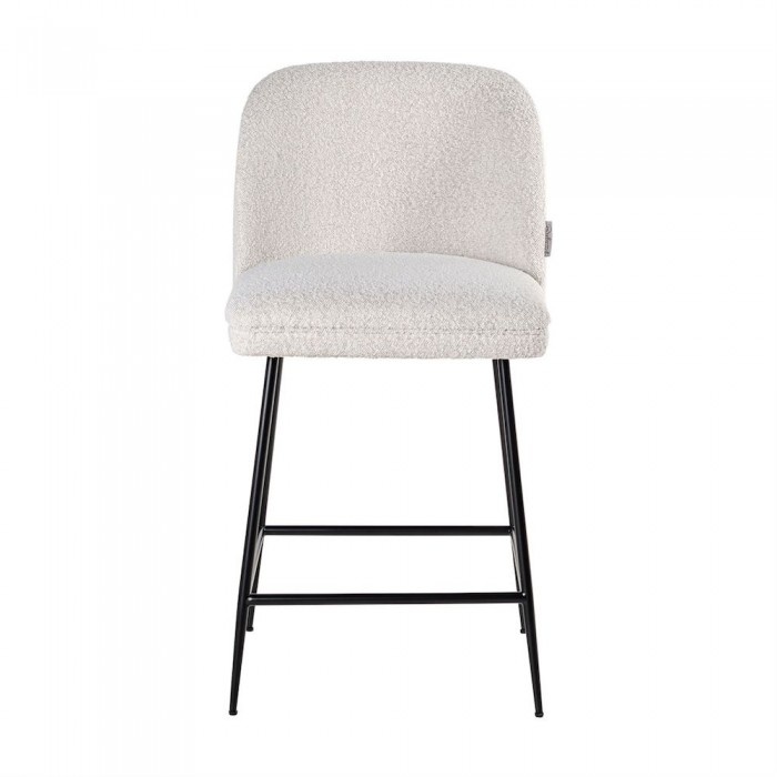 Counterstoel Pullitzer White Bouclé / Black (Copenhagen 900 Bouclé White)