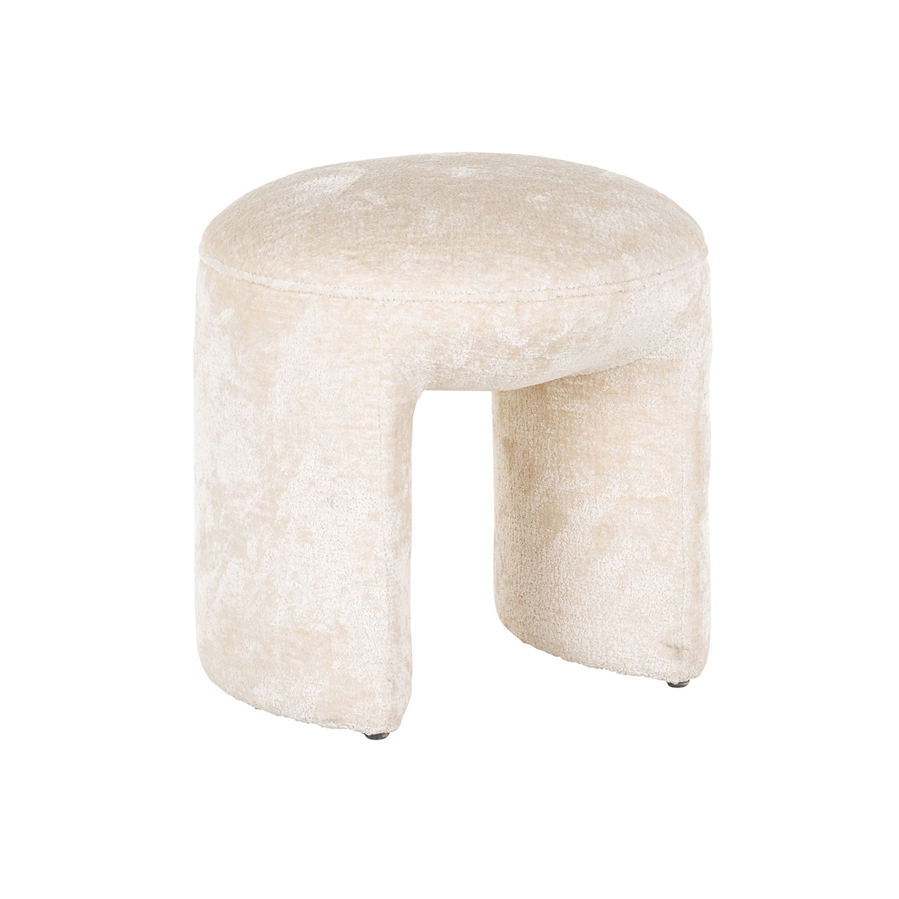 Poef Fargo white chenille (Bergen 900 white chenille)