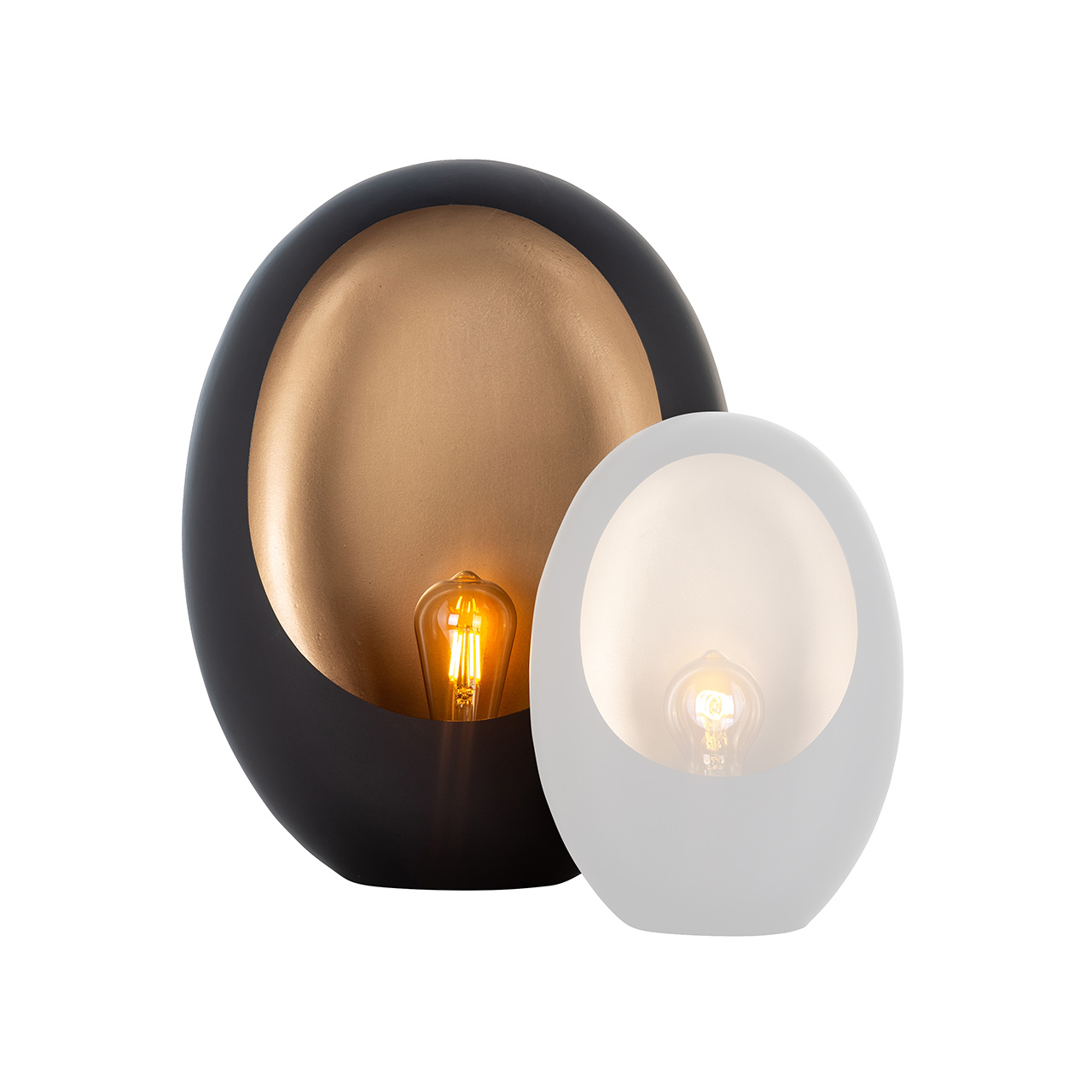 Tafellamp Lina groot (Black/gold)