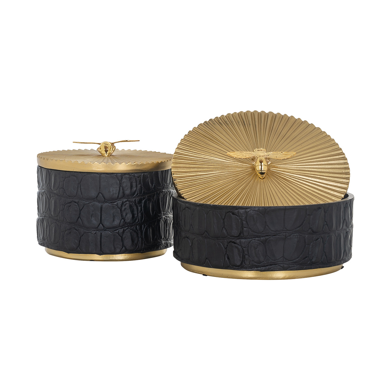 Opberg box Beez zwart groot (Black)