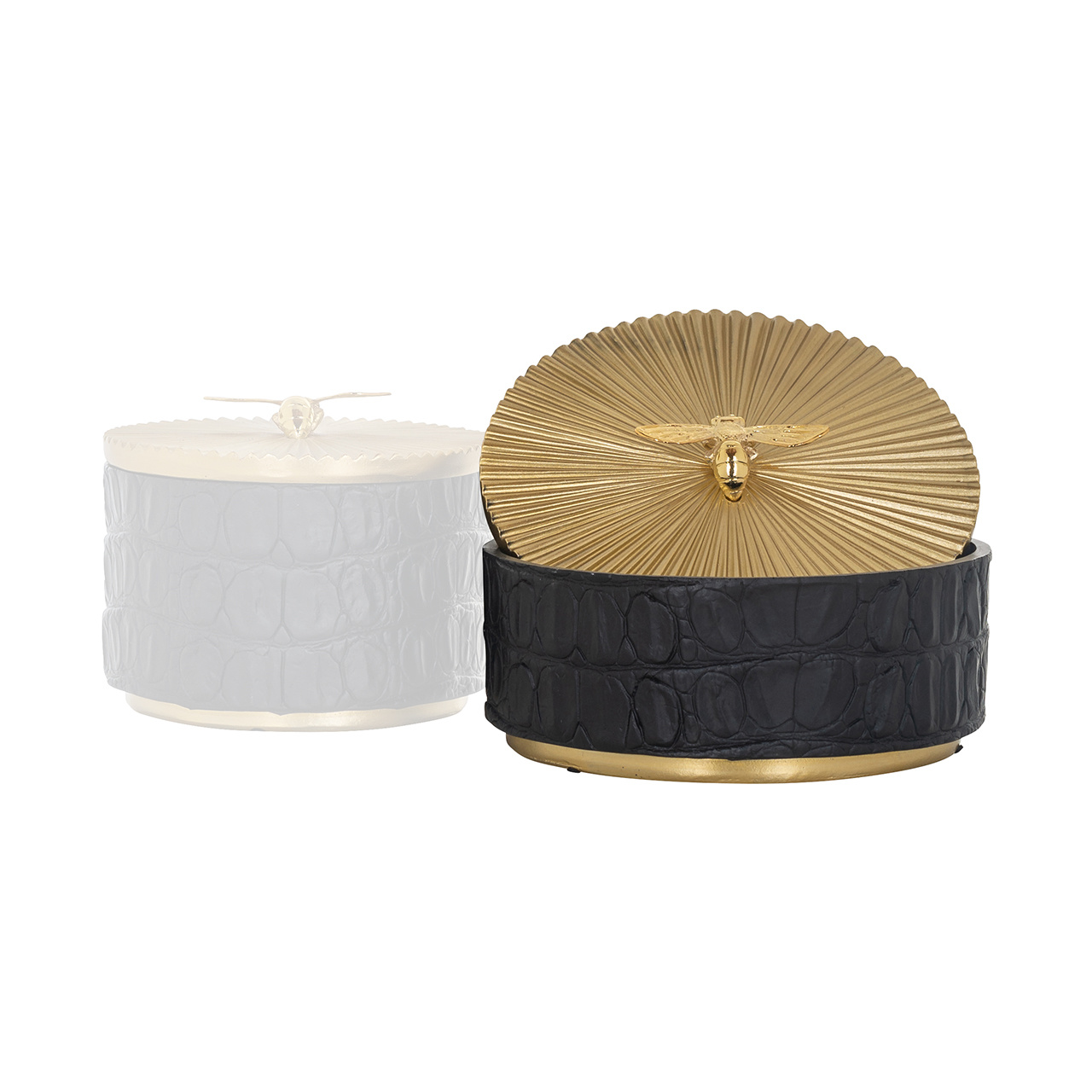 Opberg box Beez zwart groot (Black)