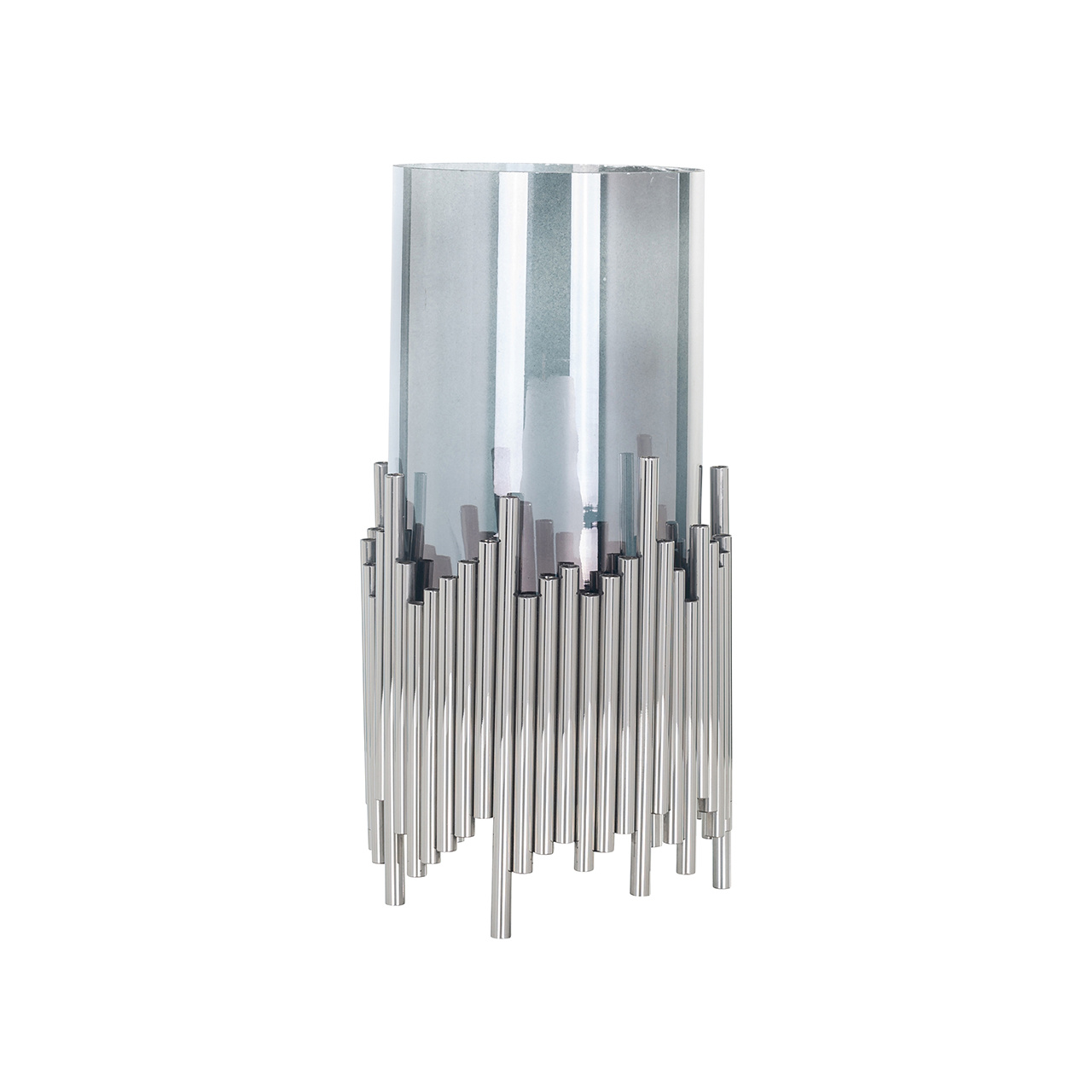 Windlicht Chiela zilver groot (Silver)