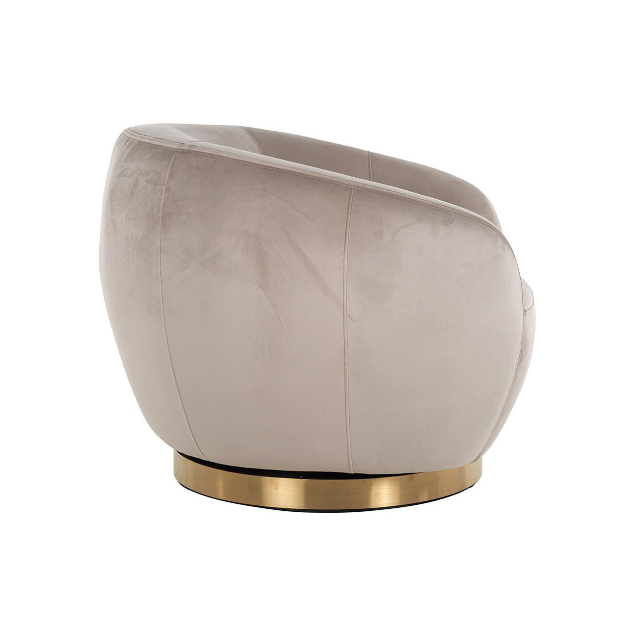 Draaifauteuil Layla khaki velvet (Quartz Khaki 903)