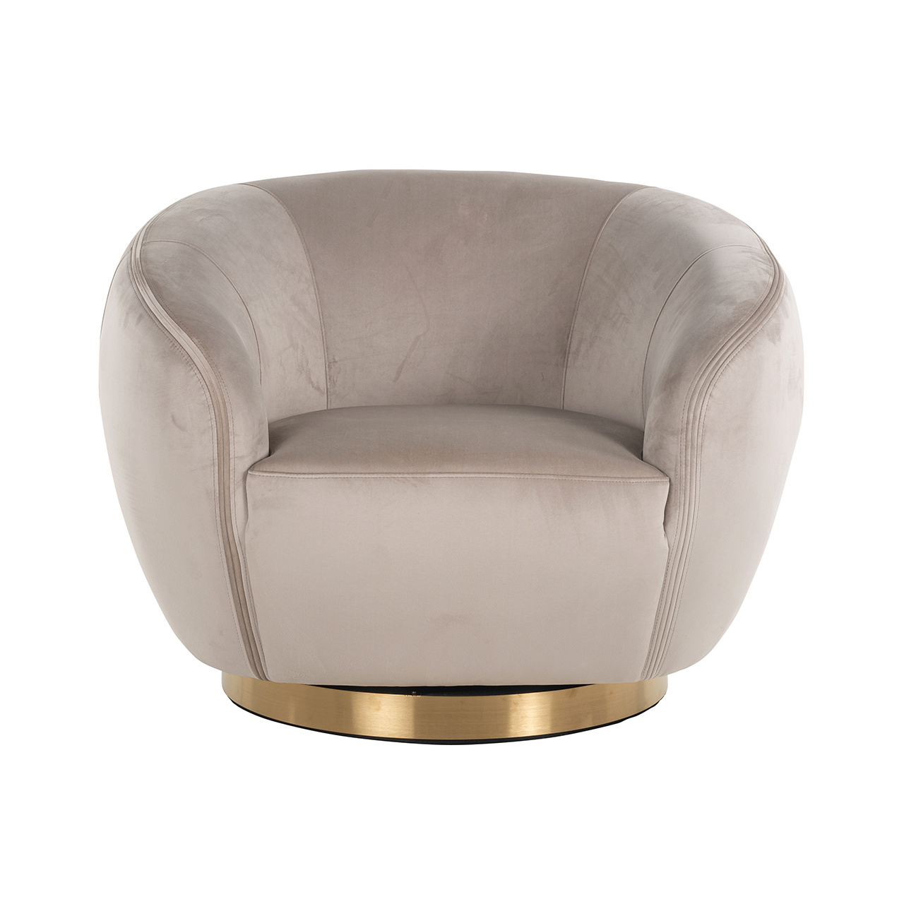 Draaifauteuil Layla khaki velvet (Quartz Khaki 903)