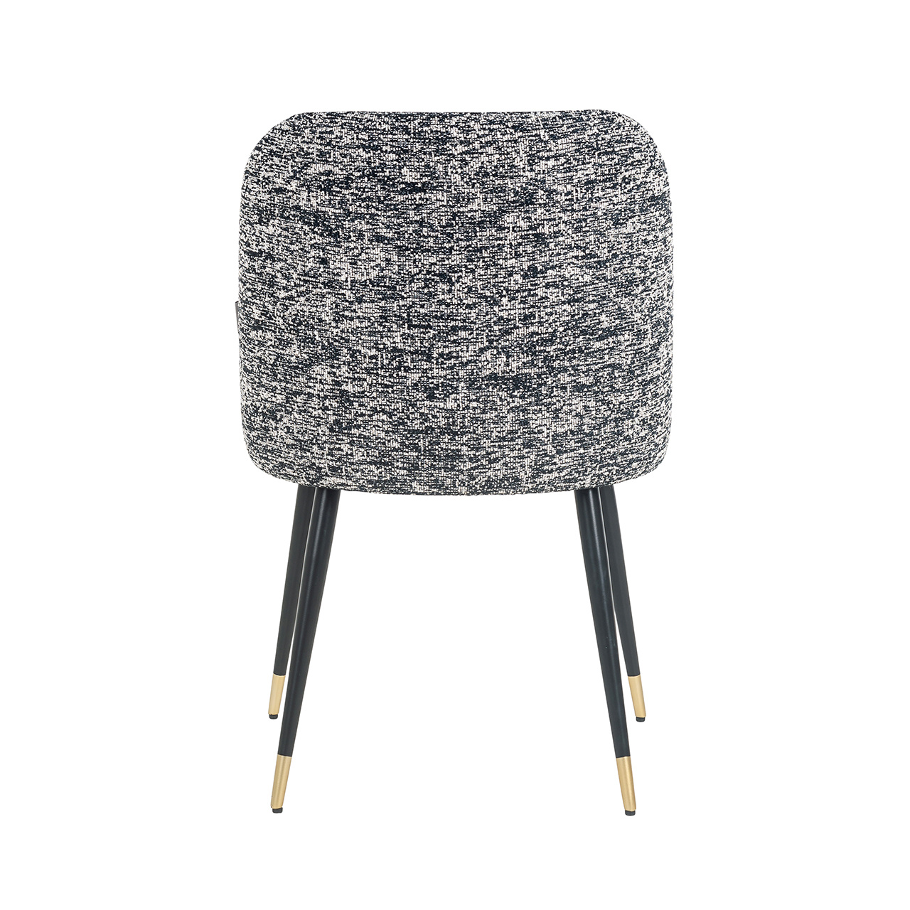 Stoel Alicia black boho (Black/white)