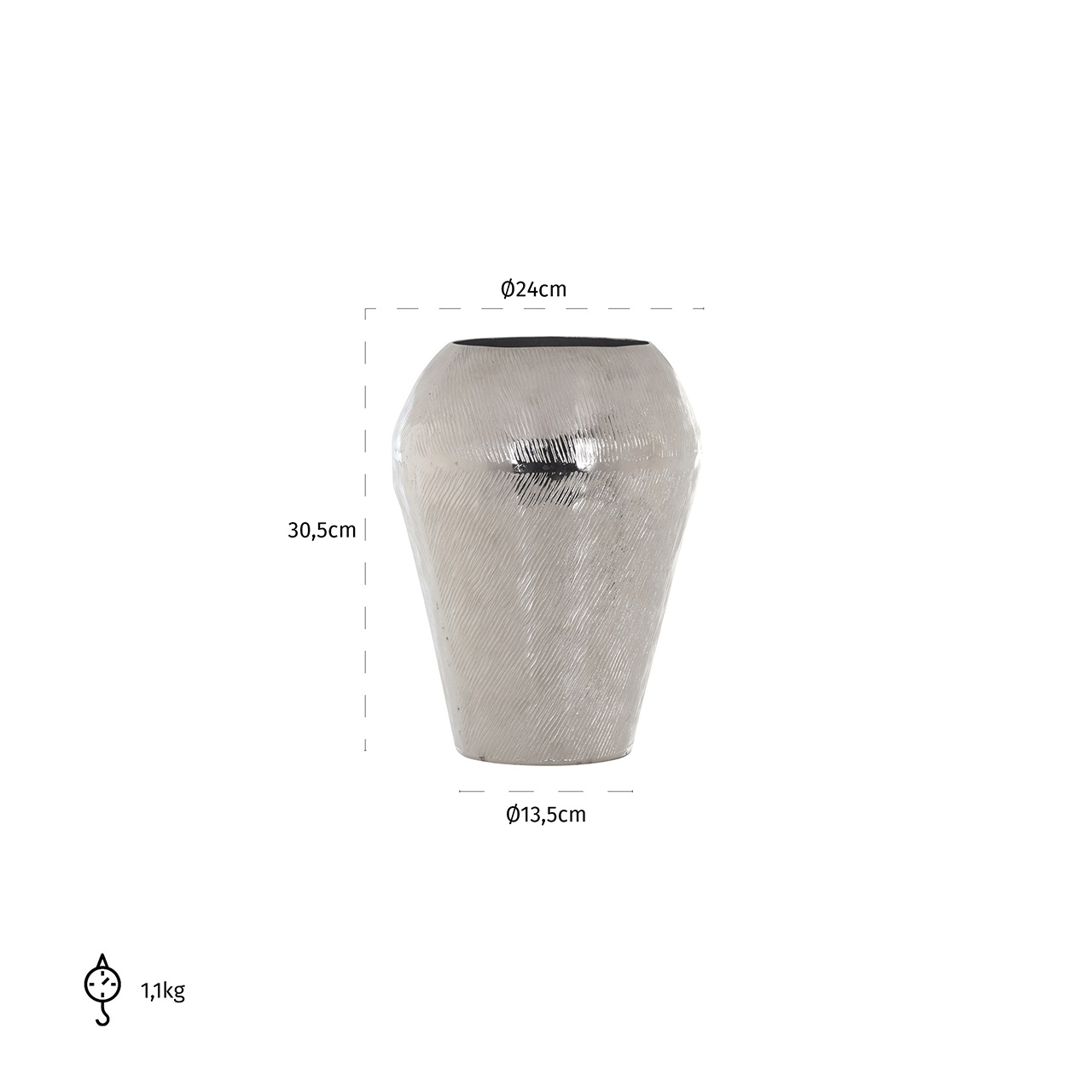 Vaas Meiz klein (Silver)