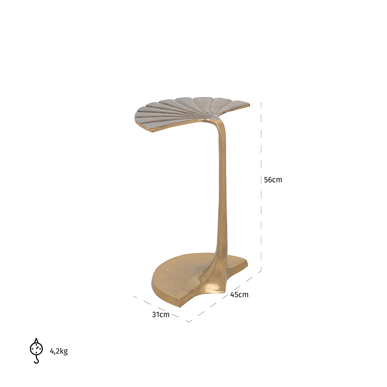 End table Luisana (Brushed Gold)