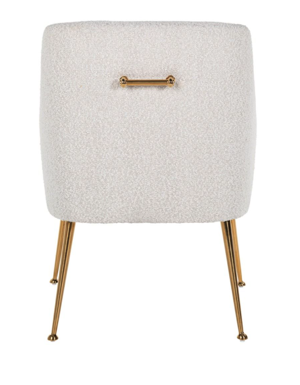 Stoel Harper White Bouclé / brushed gold (Copenhagen 900 Bouclé White)