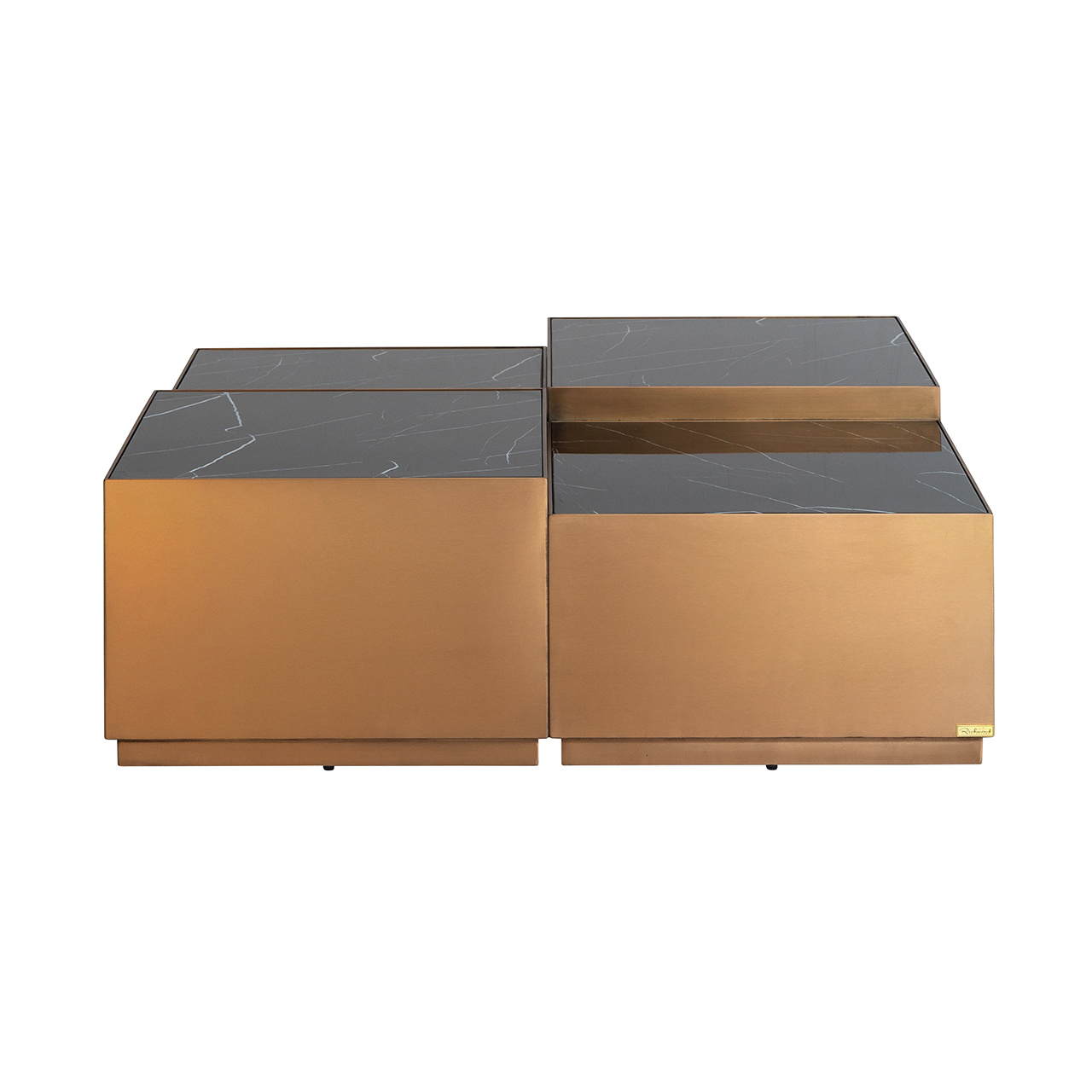 Coffee table Azure (Brushed Gold)