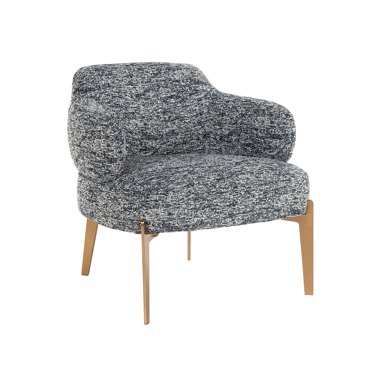 Fauteuil Venus black boho (Black/white)