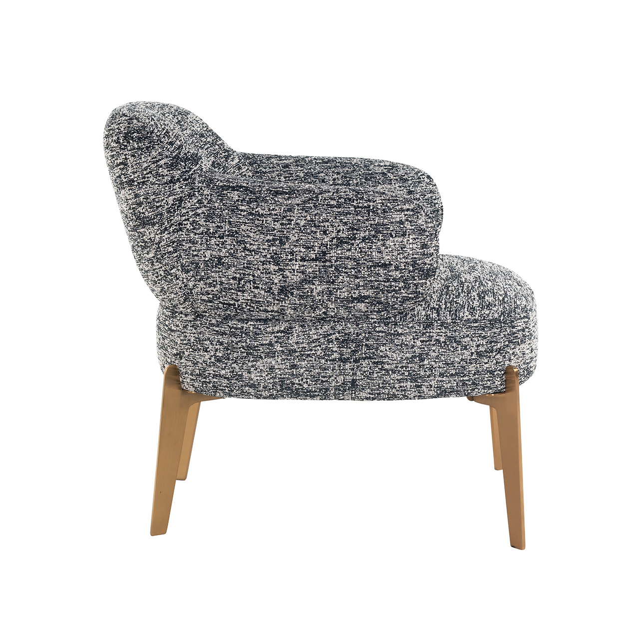 Fauteuil Venus black boho (Black/white)