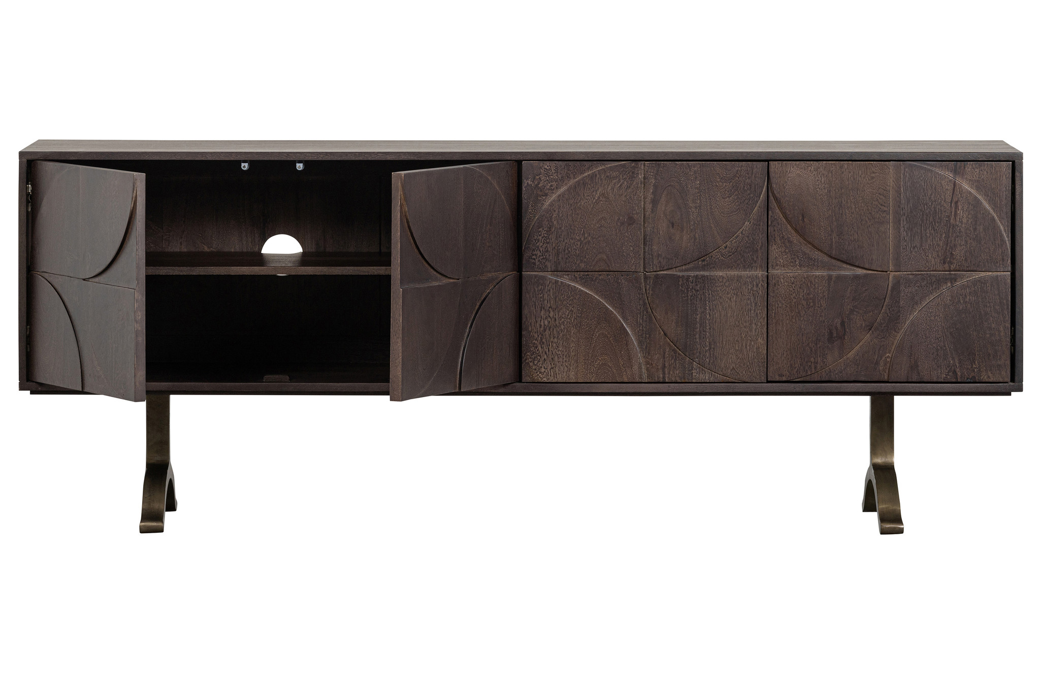 Draw Dressoir Mango Hout Walnoot