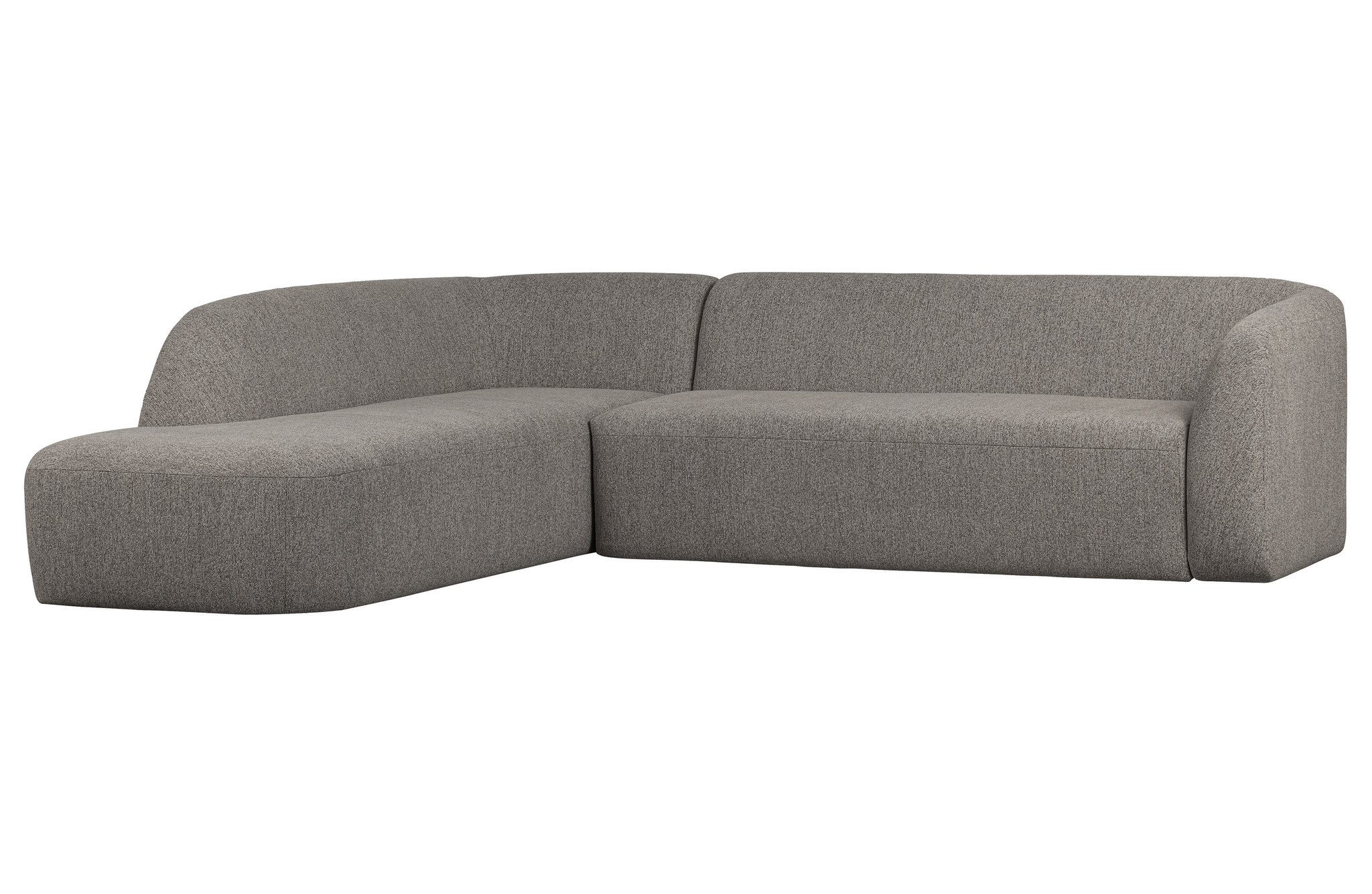 Sloping Hoekbank Links Grijs Melange