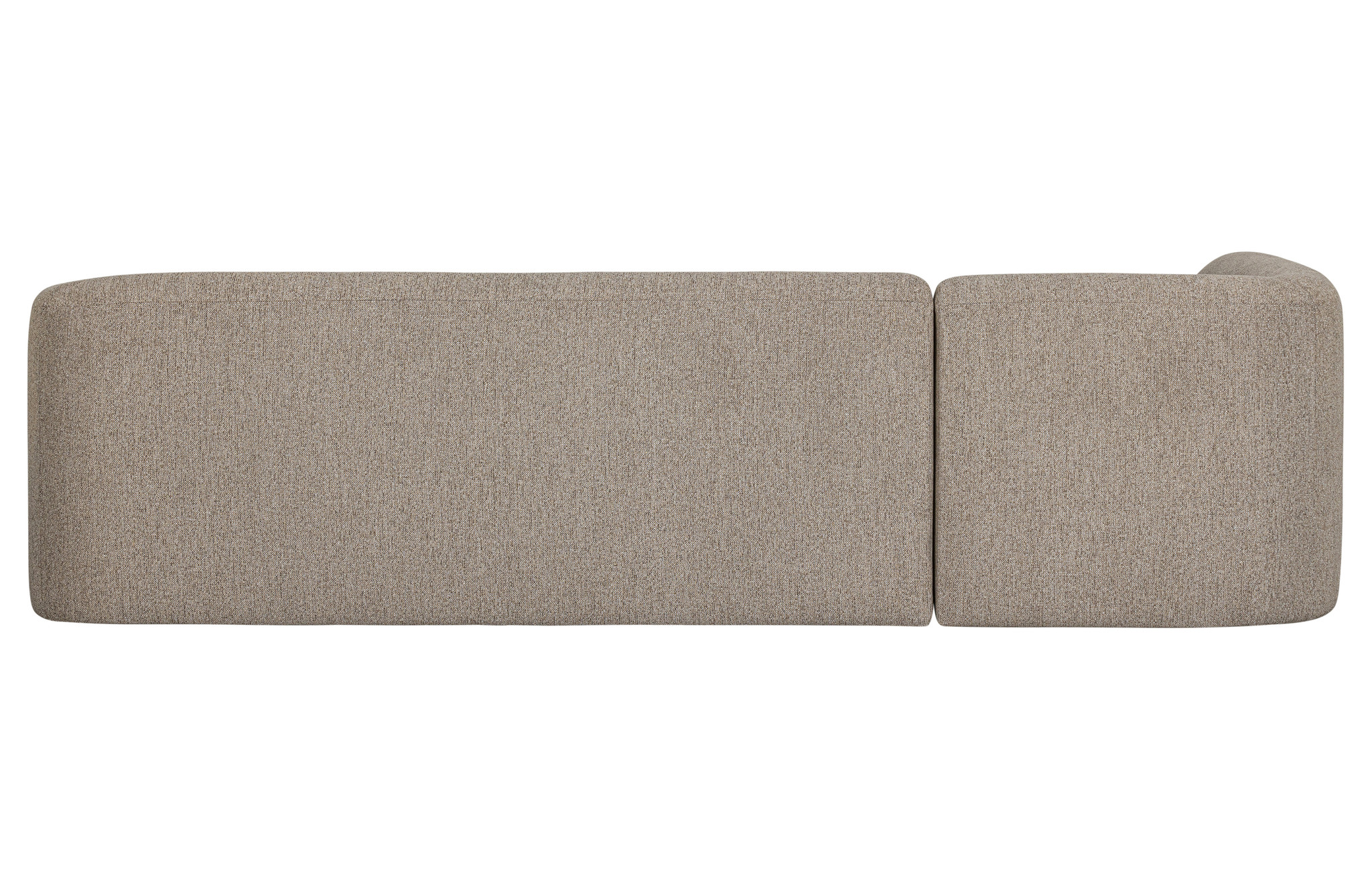 Sloping Hoekbank Links Naturel Melange