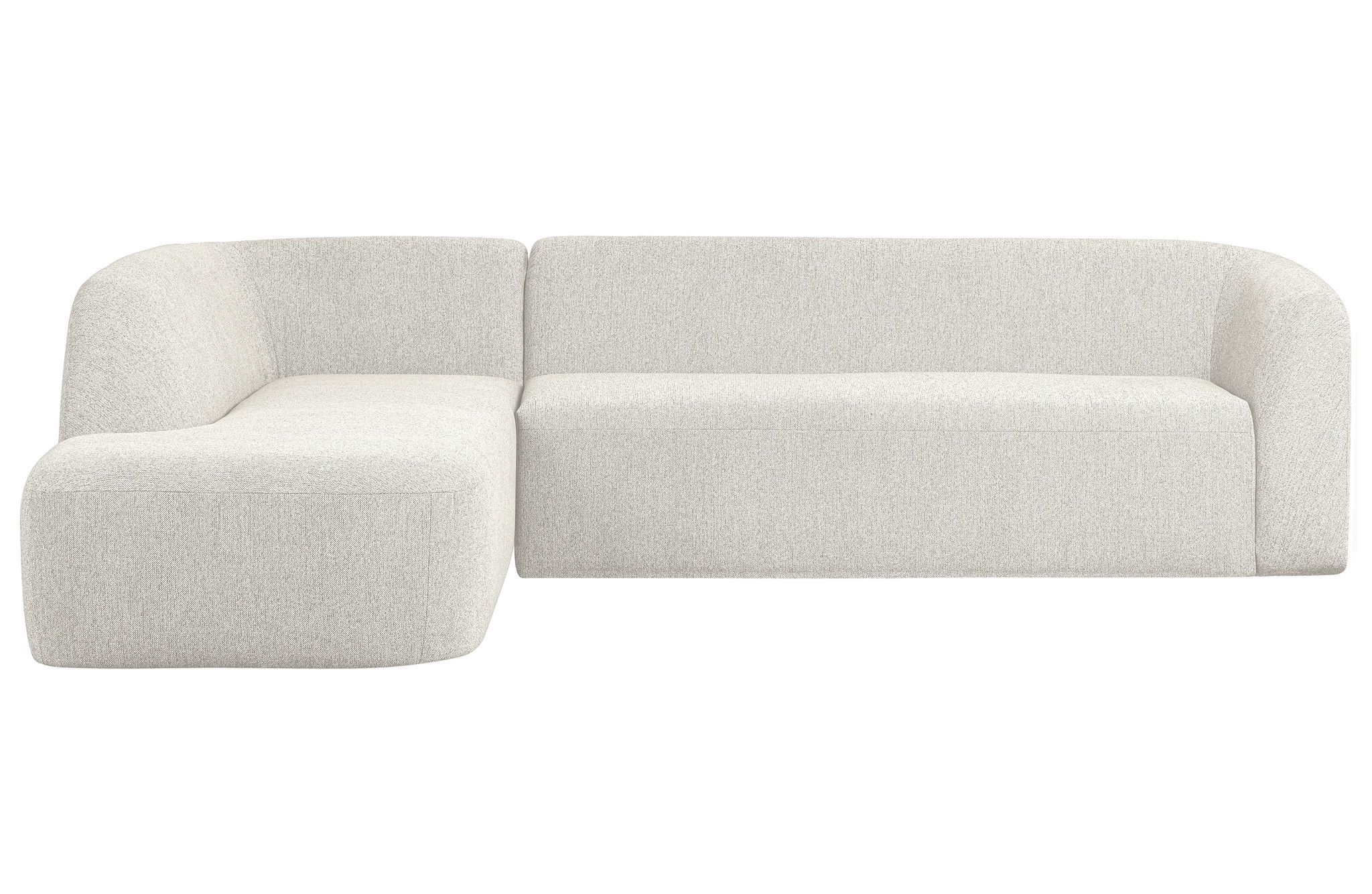 Sloping Hoekbank Links Pearl Melange