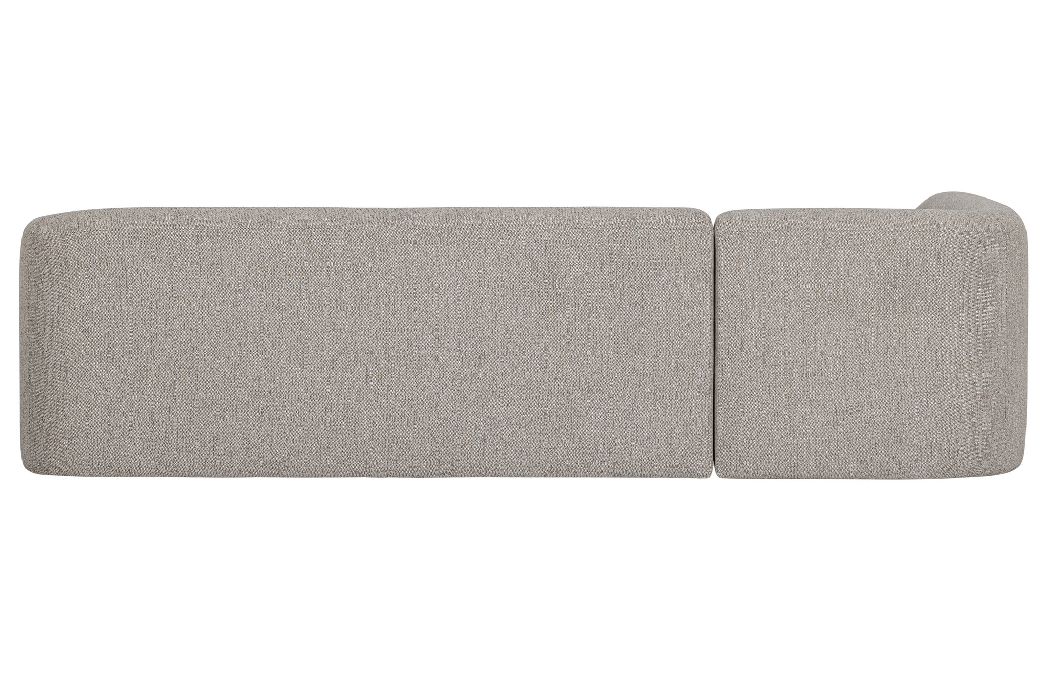 Sloping Hoekbank Links Off White Melange