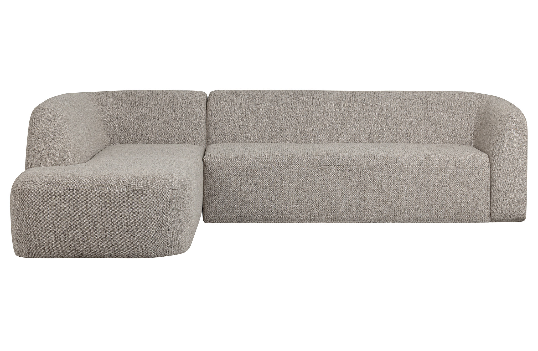 Sloping Hoekbank Links Off White Melange
