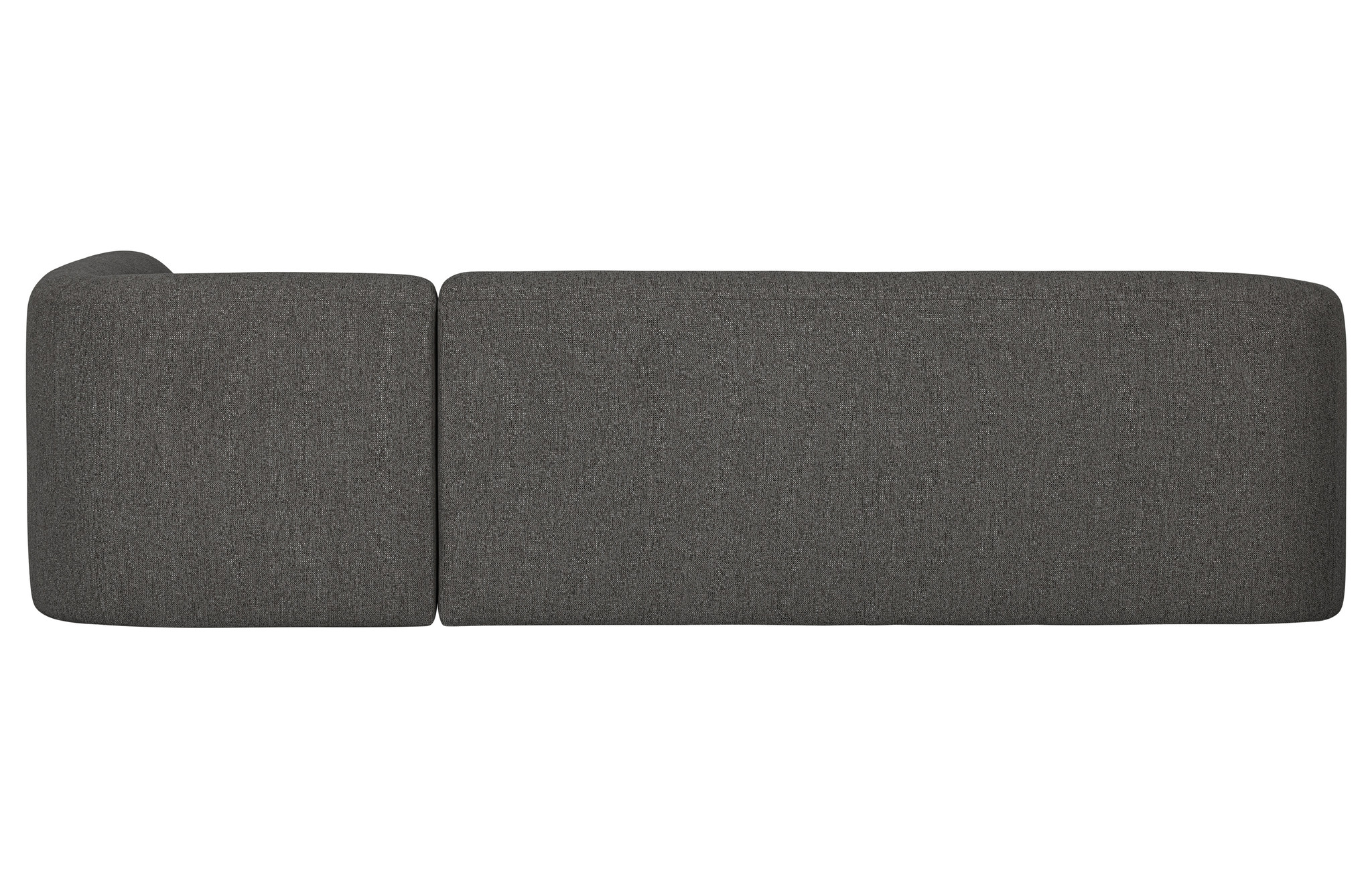 Sloping Hoekbank Rechts Grijs/zwart Melange