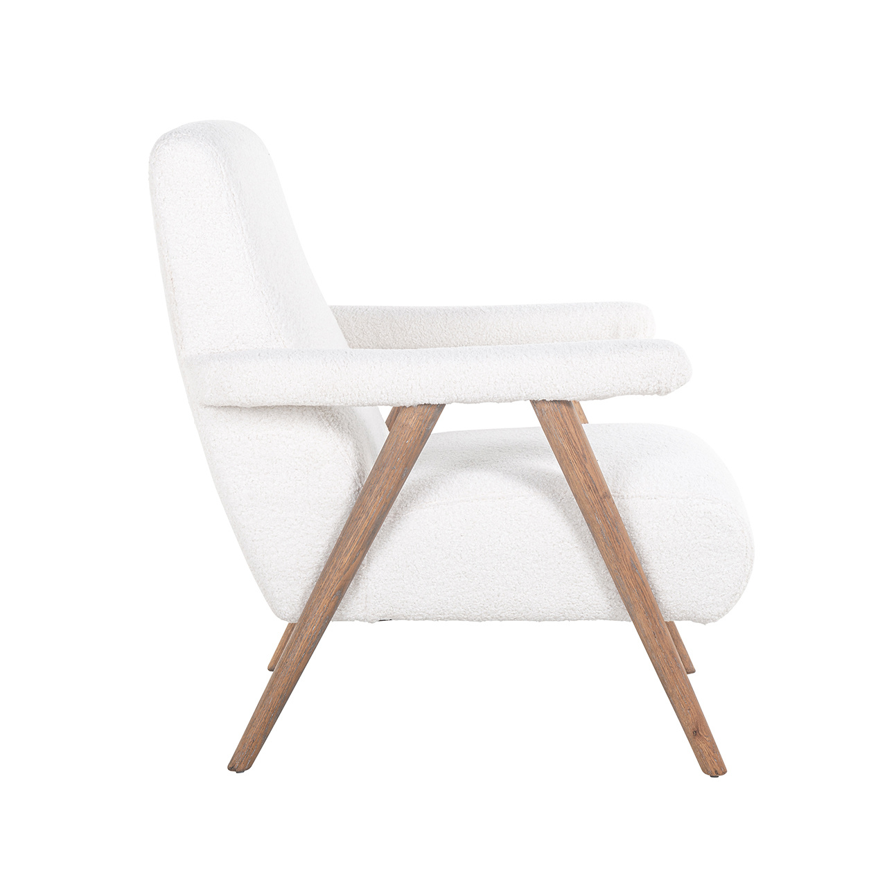 Fauteuil Bono white furry fire retardant (Himalaya 900 white furry)