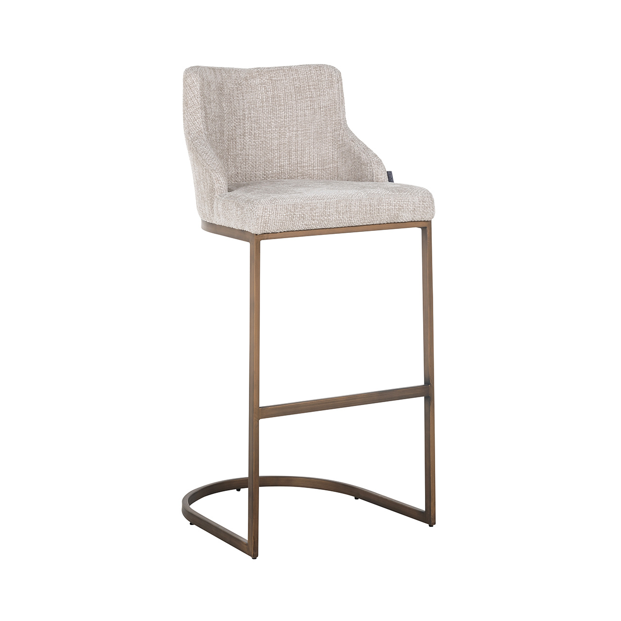 Barstoel Bolton natural renagade / brass (Renegade Natural 01)