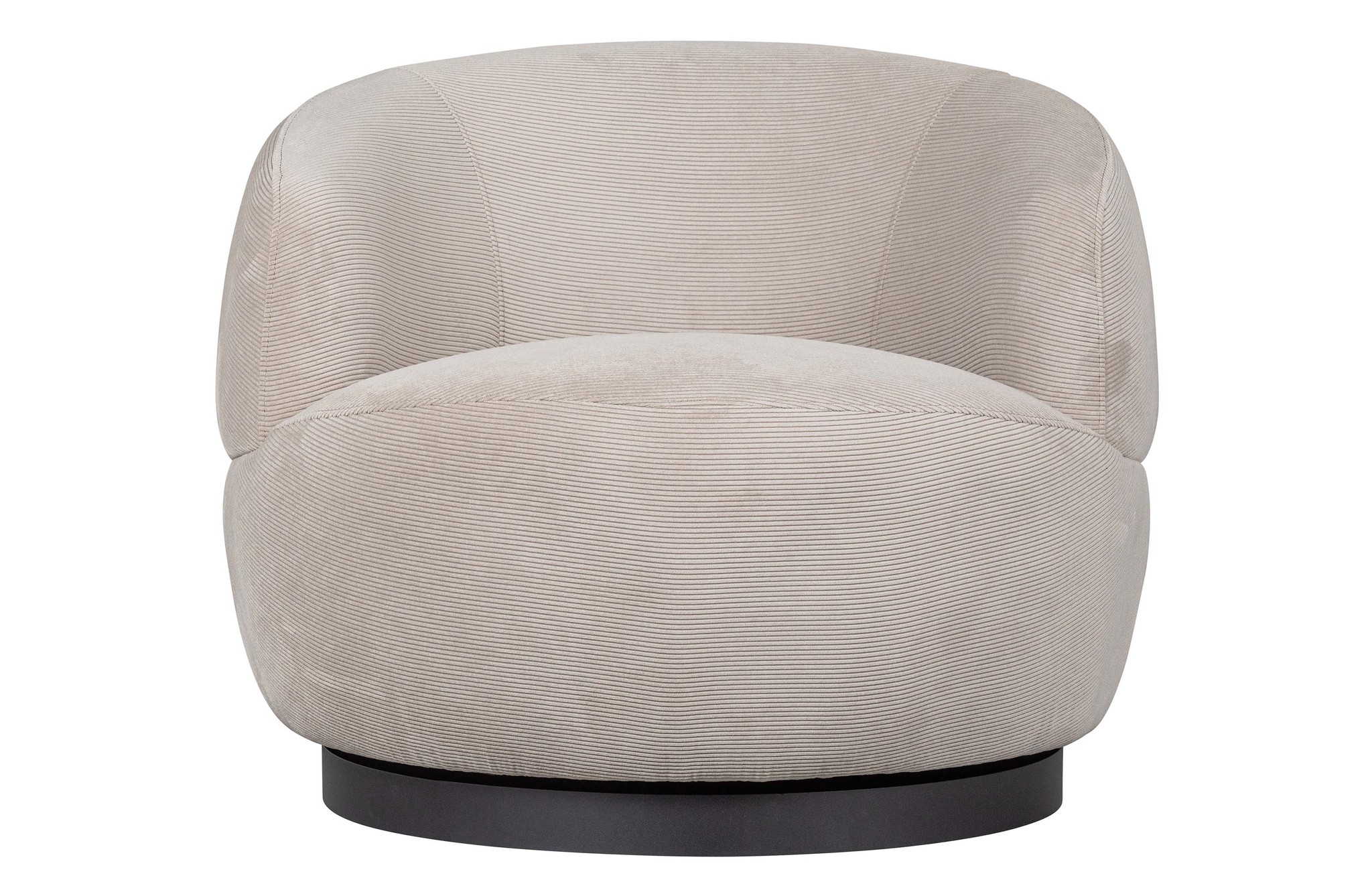 Woolly Draaifauteuil Ribcord Naturel