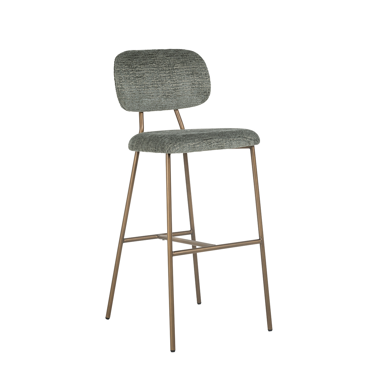 Bar stool Xenia thyme fusion / Brushed Gold (Fusion thyme 206)