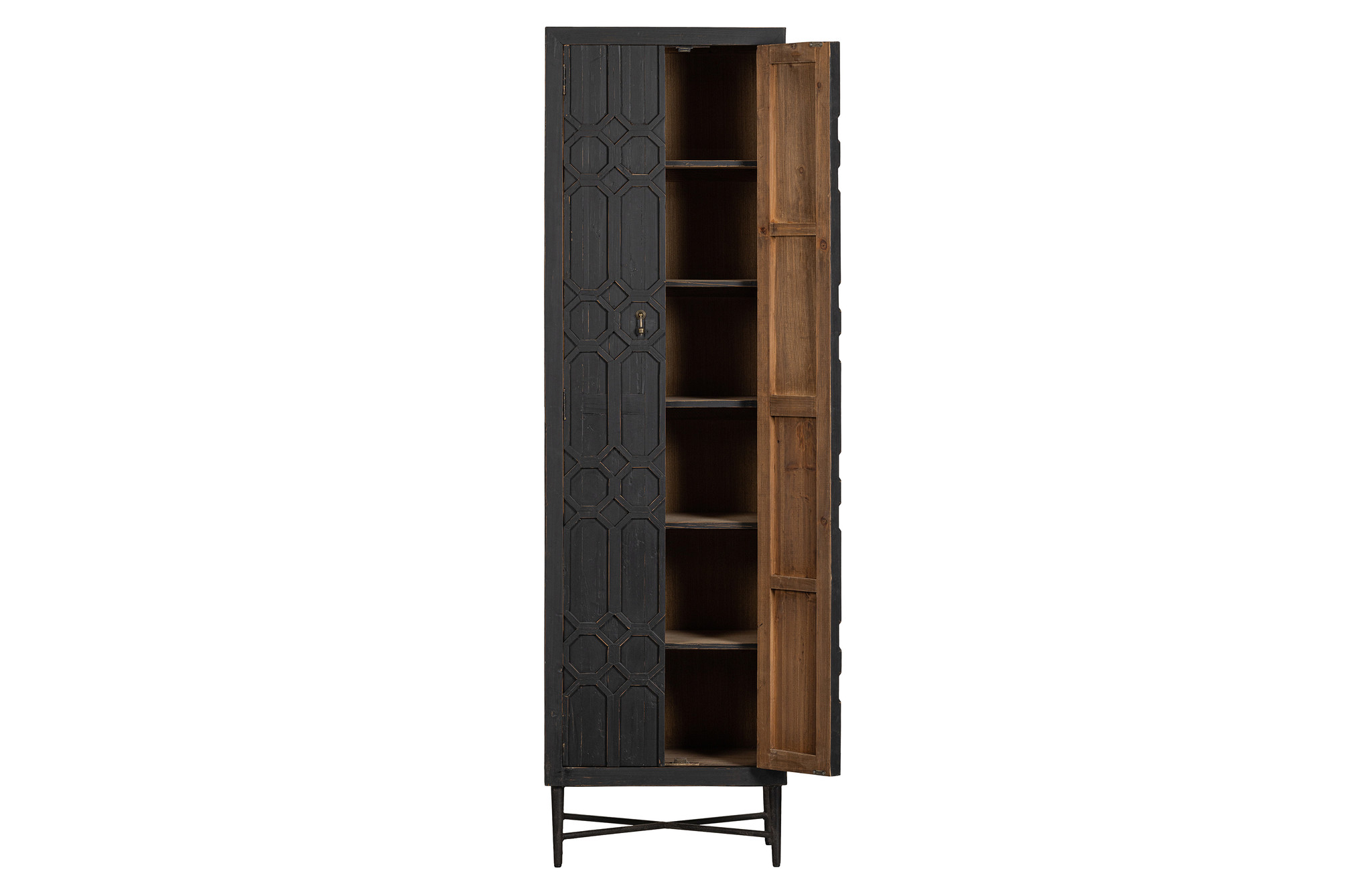 Bequest Hoge Kast Hout Zwart