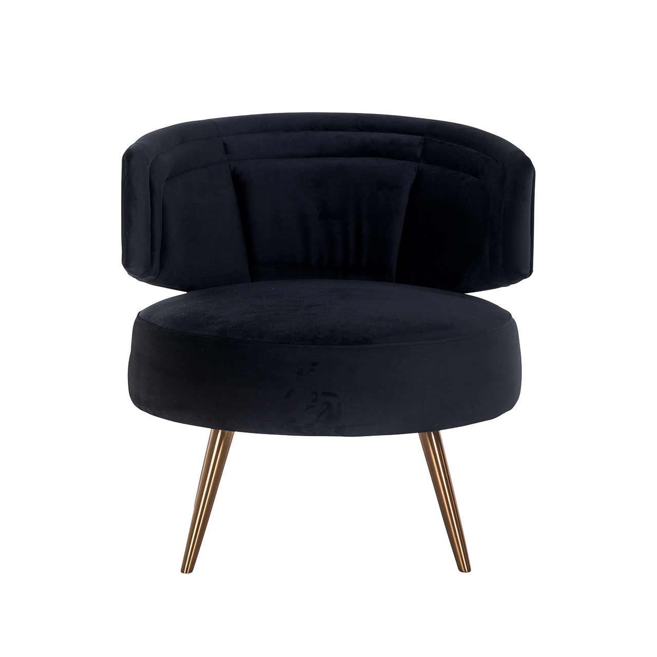 Fauteuil Hazel black velvet fire retardant (FR-Quartz 800 Black)