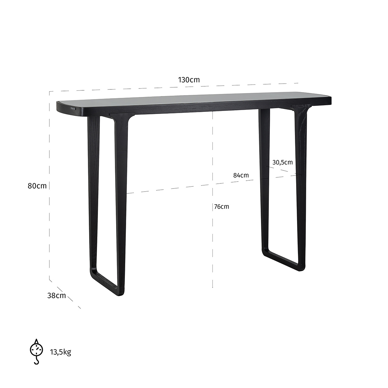 Wandtafel Monfort (Black)